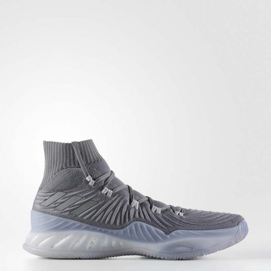Mens Grey Adidas Crazy Explosive 2017 Primeknit Basketball Shoes 306CWMGU