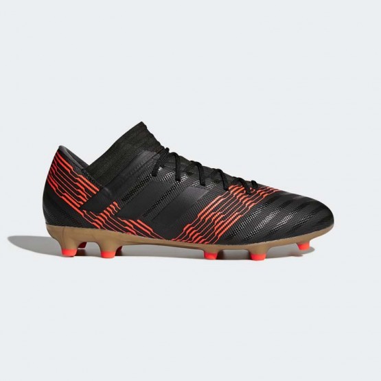 Mens Core Black/Black/Infrared Adidas Nemeziz 17.3 Firm Ground Cleats Soccer Cleats 413LWZPV