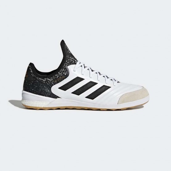 Mens White/Black/Tactile Gold Metallic Adidas Copa Tango 18.1 Indoor Cleats Soccer Cleats 425VNPJH