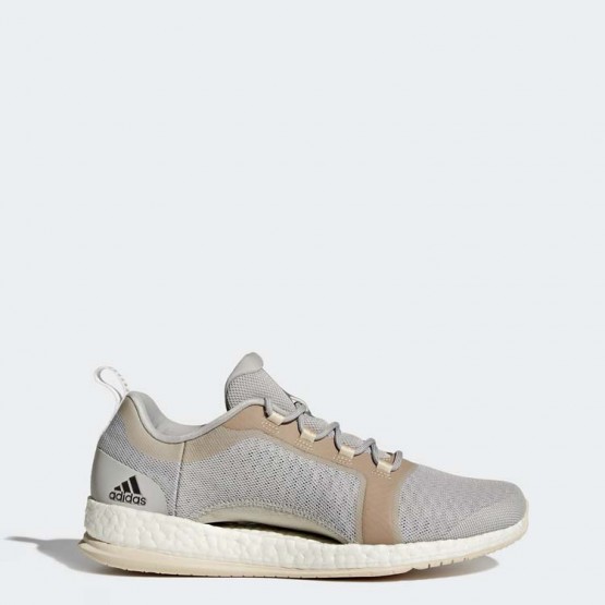 Womens Grey/White Adidas Pure Boost X Trainer 2.0 Training Shoes 565NHTSL