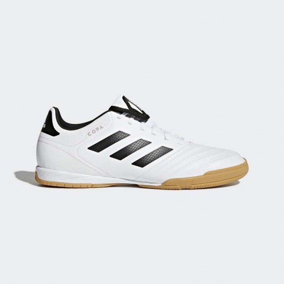 Mens White/Black/Tactile Gold Metallic Adidas Copa Tango 18.3 Indoor Cleats Soccer Cleats 622HUBLW