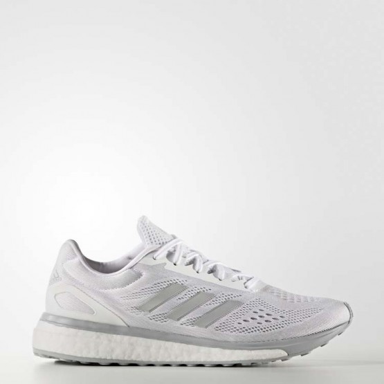 Womens White/Metallic Silver/Light Onix Adidas Response Limited Running Shoes 743XJRYC