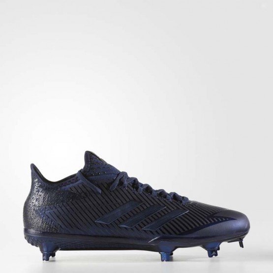 Mens Collegiate Navy/White Adidas Adizero Afterburner 4 Cleats Baseball Shoes 808HOFVD