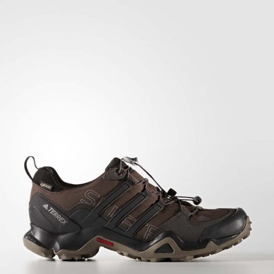 Mens Brown/Black/Titan Grey Adidas Terrex Swift R Gtx Outdoor Shoes 822DHGMF