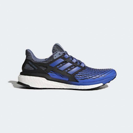 Mens Steel/Black Adidas Energy Boost Running Shoes 949DLSME